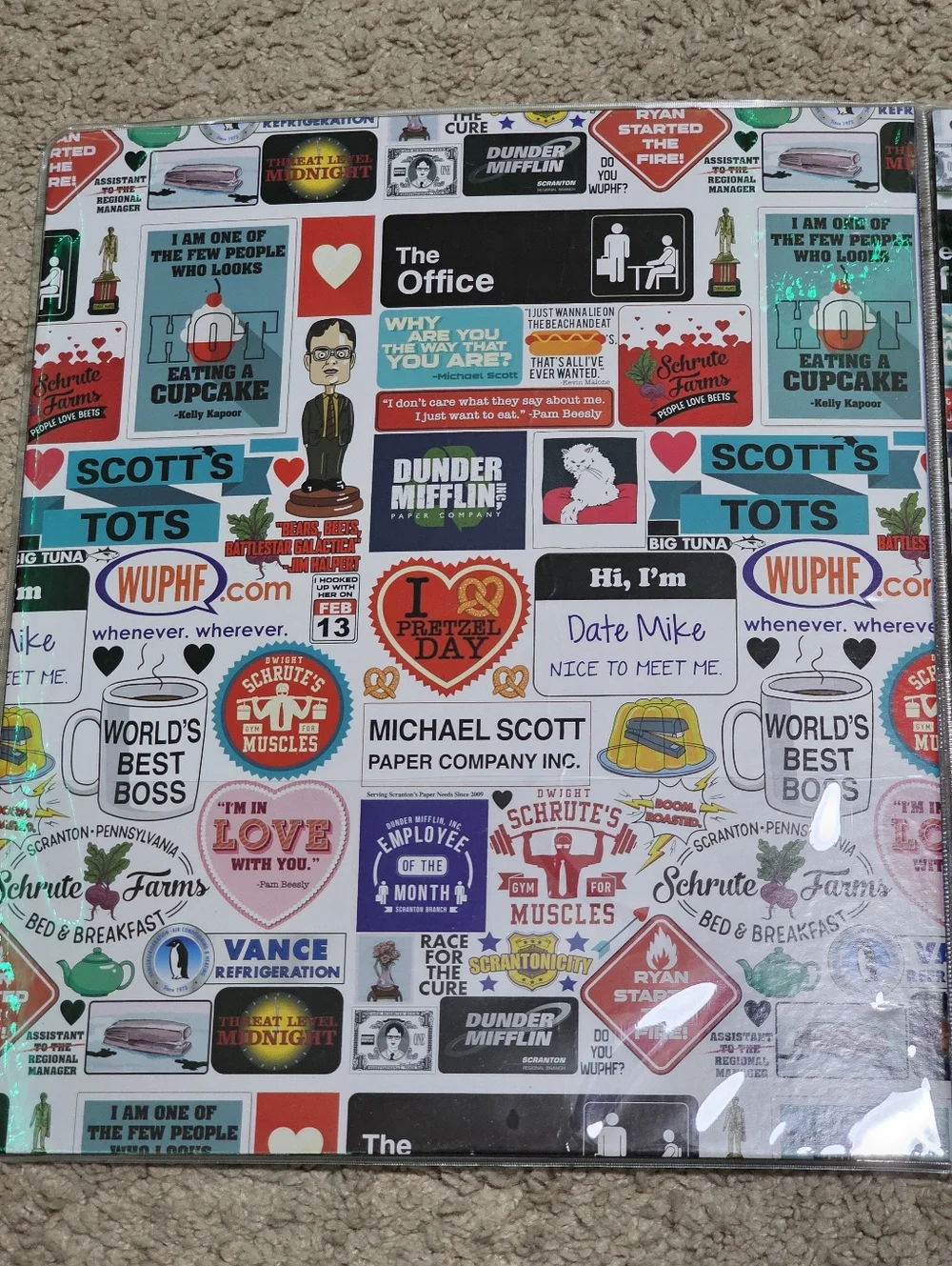 New! The Office Dunder Mifflin Memorabilia Bundle - Binder / Folder / Notebook